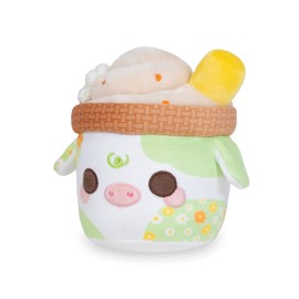 Cuddle Barn PlushGoals - Lil Series Spring Flowers Mooshake Super Soft Kawaii Cute Dessert Drink Collectible Plush Toy, 7 inches