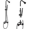 Aolemi Wall Mount Outdoor Shower Kit,Outdoor Shower Fixtures Faucet System