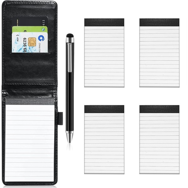 Cptoion 6 Piece Mini Notepad Set, Notepad A7 Set Includes