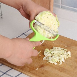Large Parer Peeler for Vegetables and Fruits with Ultra Stainless Steel Blade Multifunctional Spiralize and Slice Green