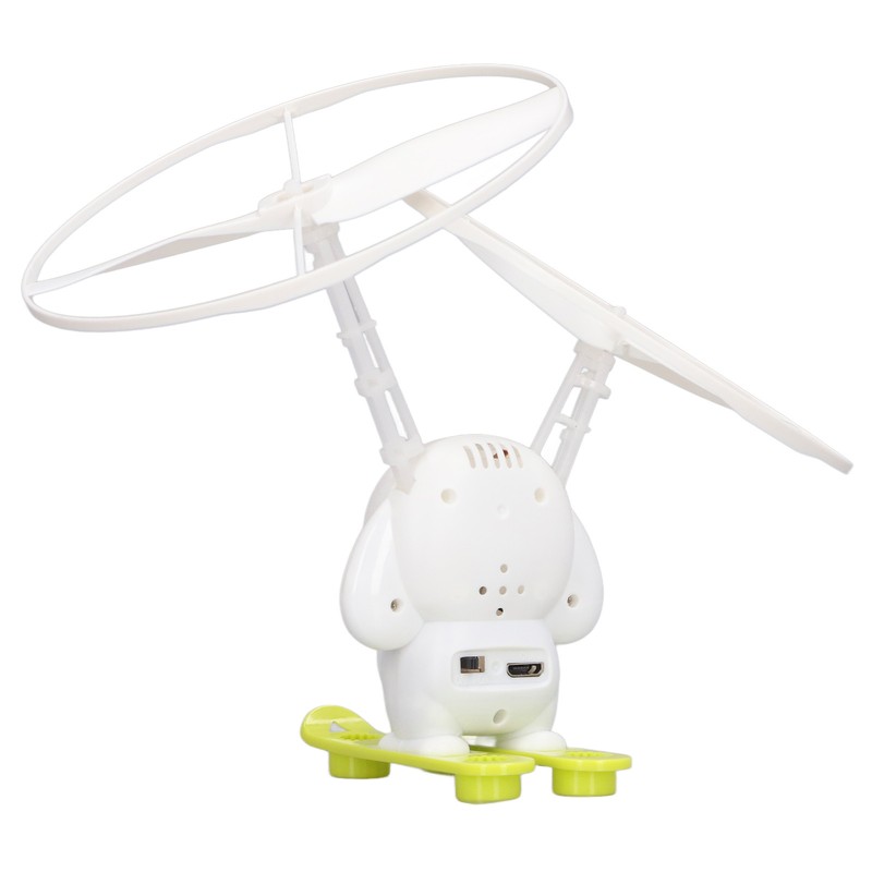 Bubble Blowing Helicopter Toy USB Rechargeable Automatic Induction Bubble Flying