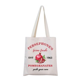 HAP Book Inspired Gift Pomegranate Tote Bag Greek Mythology Bookish Gift For Romance Reader (Your own Tote)