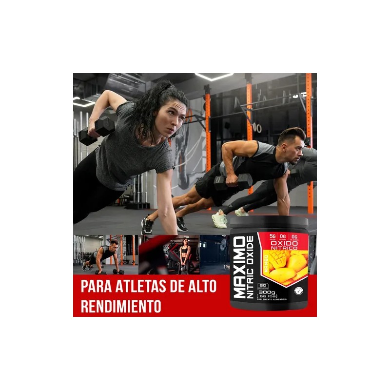 Óxido Nítrico Pre Entreno Maximo Protein 300g 60 Servs