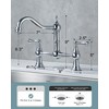 WOWOW Chrome Kitchen Faucet for Sink 2 or 3 Hole