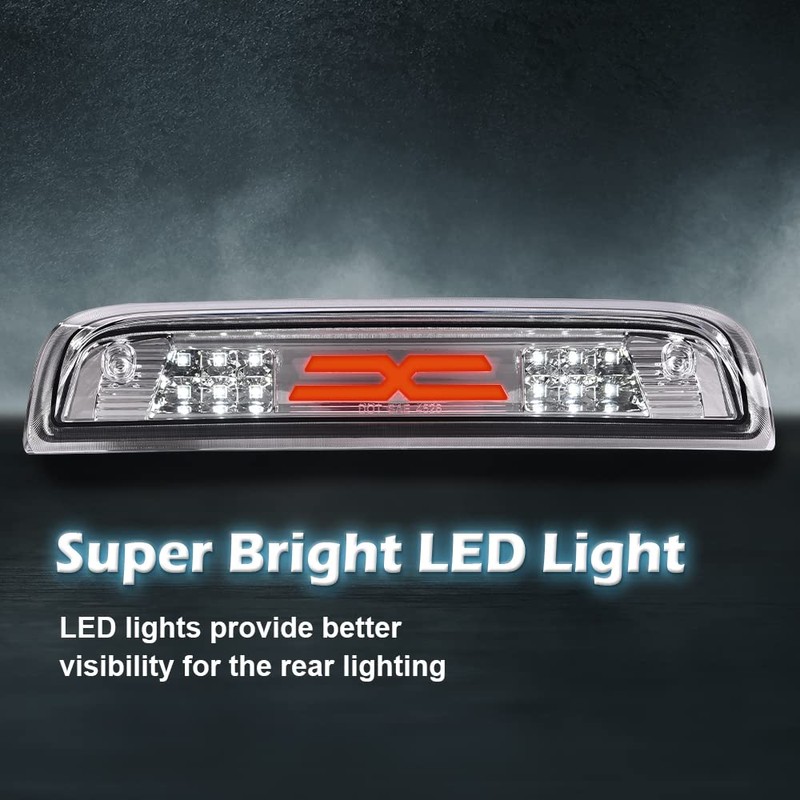 PIT66 3rd Brake Light, Compatible with 2014-2020 Chevy Silverado 2014-2020