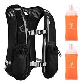 UTOBEST Trail Running Backpack with 2 Soft Flask 350ml Lightweight Hydration Runner Vest for Women and Men Fit for Marathon Running Race 5L