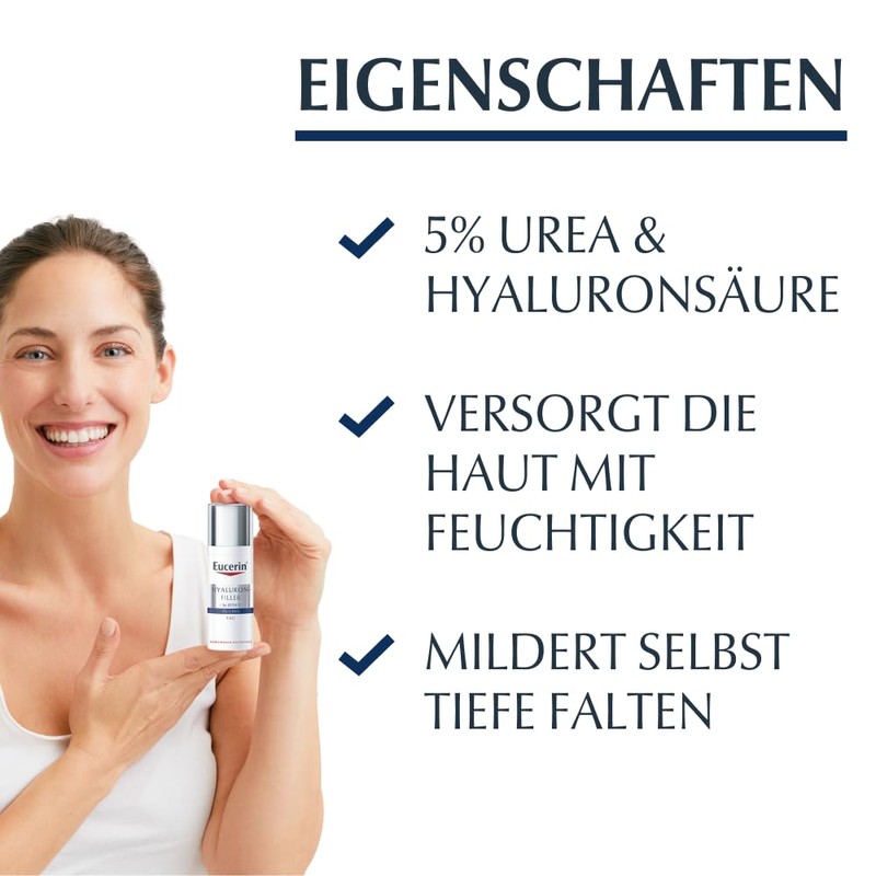 Eucerin Anti-Age Hyaluronic Filler Cream 5% Urea Day 50 ml