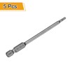 sourcing map 5pcs H2.5 Hex Head Drill Bit Wrench 2.5mm