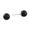 Falari Natural Gemstone Stud Earring 8mm Black Onyx