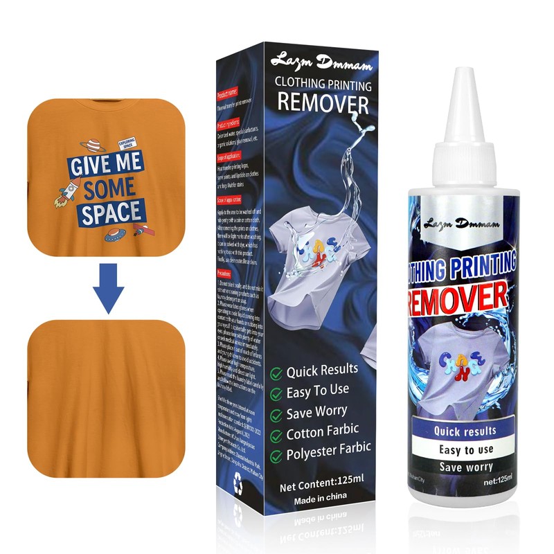 Heat Transfer Vinyl Remover for Fabrics, Rapid Remover Adhesive Remover,