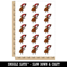 Clockwork Steampunk Woman Doll Temporary Tattoo Water Resistant Fake Body Art Set Collection - 15 2" Tattoos (1 Sheet)