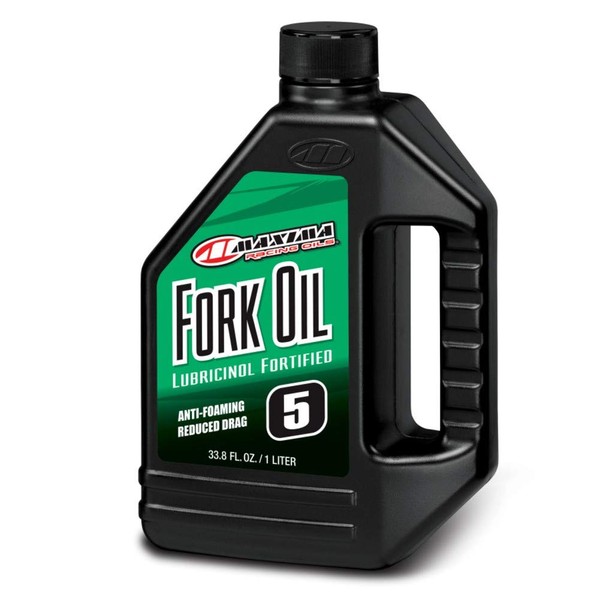 Maxima 54901 5WT Standard Hydraulic Fork Oil - 1 Liter Bottle