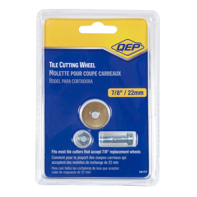 QEP 10117 Tile Cutter Replacement Cutting Wheel, 7/8" Titanium Coated