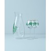 Lenox 895032 Holiday 3-Piece Decanter & Wine Glasses Set, Christmas