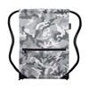 HOLYLUCK Drawstring Backpack Bag Sport Gym Sackpack, Grey Camo, One_Size,