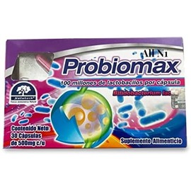 PROBIOMAX - 30 Cápsulas de 500mg - Probióticos - 1 Caja con 30 Cápsulas