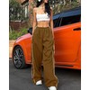 LAOARA Women Y2K Baggy Track Pants Elastic Waist Wide Leg