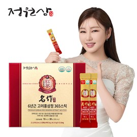 [Jeongwonsam] 6-year-old Korean red ginseng essence 365 sticks, masterpiece, 30 days worth of high-potency red ginseng sticks, 30 packets, 1 piece / [정원삼] 6년근 고려홍삼정 365스틱 명작 30일분 고함량 홍삼스틱 30포, 1개