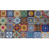 Escanver 40 Piezas Azulejo De Talavera 10x10 Cm Diferentes Colores