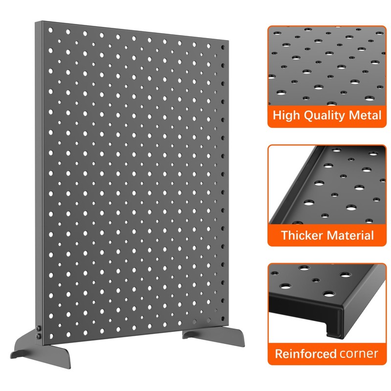TORACK Pegboard Display Stand for Craft Shows & Fairs, Black,