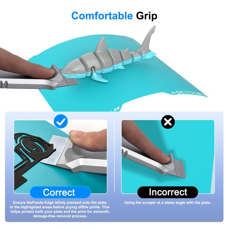 Universal 3D Printer Scraper Tool Kit with 3 Replaceable SK5