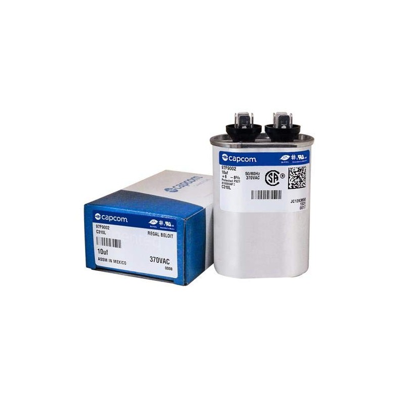 AirstarSupply 10 uF MFD 370VAC Oval Capcom Run Capacitor #
