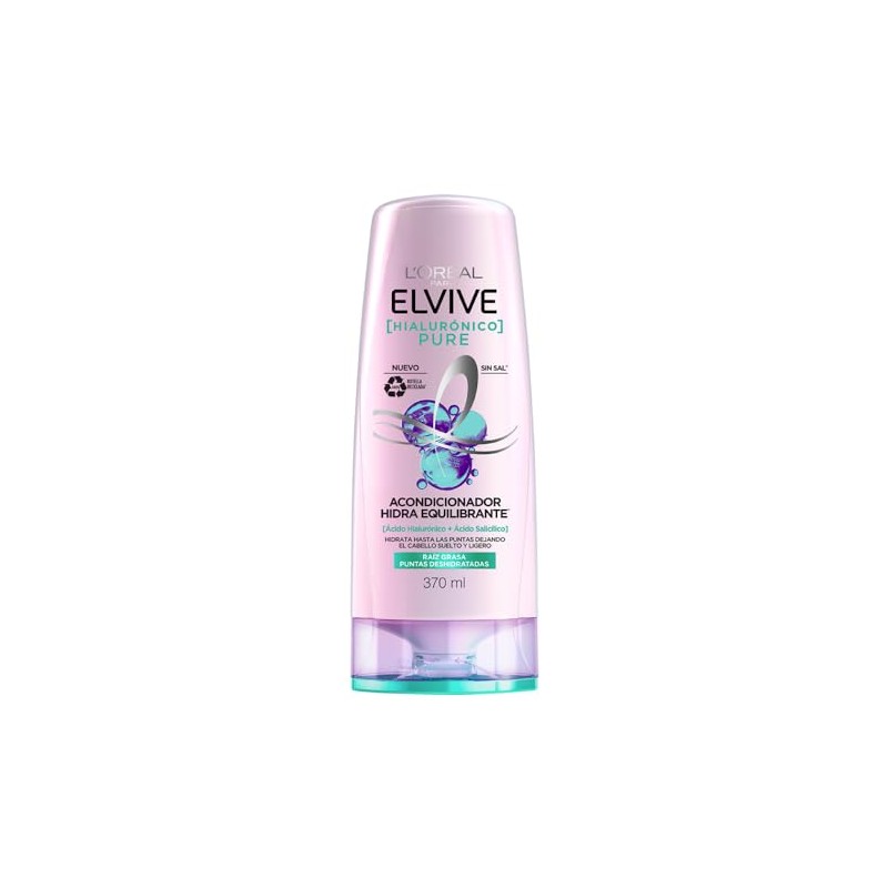 L'Oreal Paris, Acondicionador Hidra Hilaurónico Elvive 370Ml