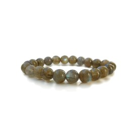 Natural Labradorite Gemstone Bracelet for men and women 8mm bead, Crystal, multi