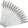 Shiwaki 10 Piece Alligator Clips with Base Holder for Airbrush