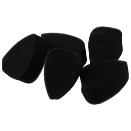 YYlingx 10Pcs Professional Face Paint Sponges, Black Teardrop Petals High Density Face Body Painting Sponges for Art Work, Body Face Painting Art Crafts