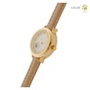 Women's Watch [Cat Walking Piano] Black Cat Cute Mocha, brown
