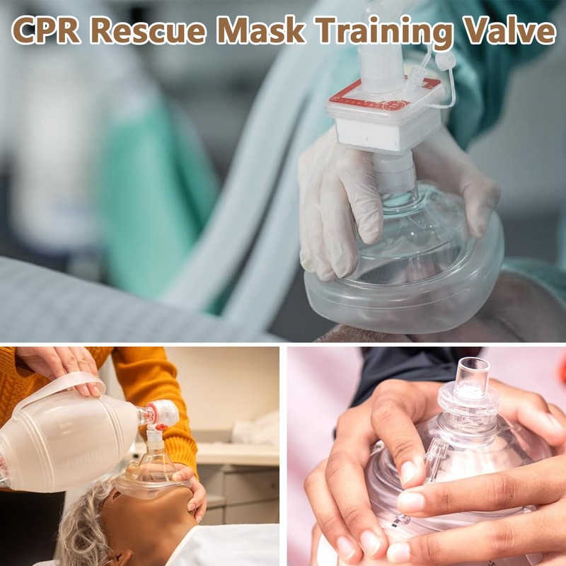 4 Pack CPR One Way Valve Replacement for Training Mask