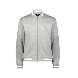 Holloway Men's V-Street Full Zip Jacket, Athletic Heather/White