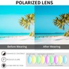 Face Shadow Over Glasses Sunglasses for Women Polarized UV Protection,