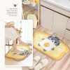 Molesun Toast Bathroom Rug 17.7" x 25.6" Non Slip Bath
