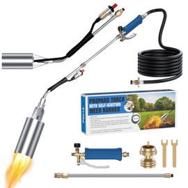 SEVENMEET Weed Torch, Propane Torch Weed Burner with 11.5FT Hose, 1,800,000 BTU Blow Torch for Weed, Self Igniter Weed Torch Flamethrower for Weeding, Roof Asphalt, Melting Snow, Road Marking