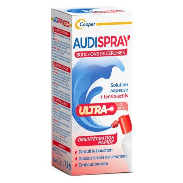 Cooper laboratoire Audispray Bouchon de Cérumen Ultra 20 ml Cooper
