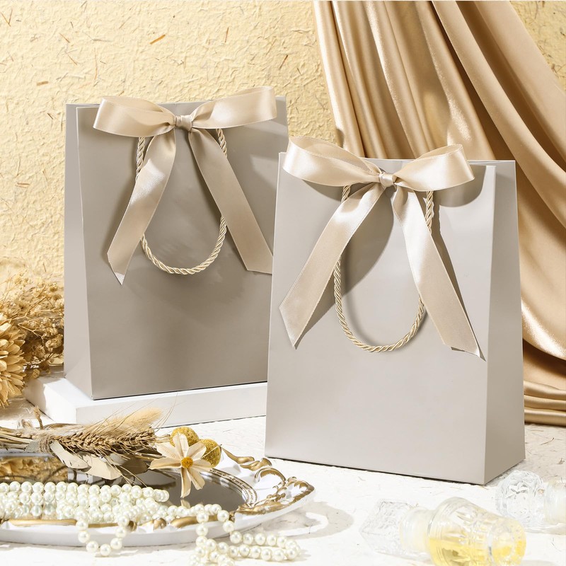 Silkfly 12 Pcs Thank You Gift Bags with Handles 9