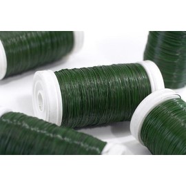 Green Florists Wire on a Reel 4 Different Size Gauges Available (26 Gauge (0.46mm))