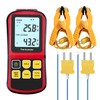 JuviPerpric Thermocouple Thermometer Digital K Type Thermometer,Dual Channel Thermocouple Tester(-238~3212℉)