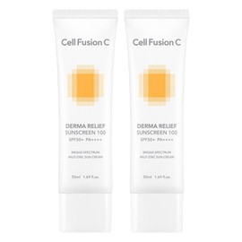 Cellfusionc Derma Relief Sunscreen 100 SPF50+ PA++++, 50ml, 2 pieces / 셀퓨전씨 더마 릴리프 썬스크린 100 SPF50+ PA++++, 50ml, 2개