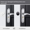 Topes de Puerta Autoadhesivos de Silicona Negro, Protector de Pared