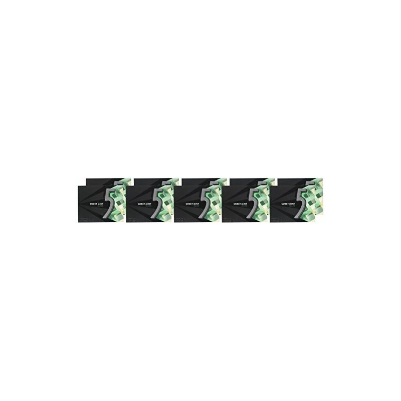Five 5 GUM Sweet Mint Sugar Free Chewing Gum, 15
