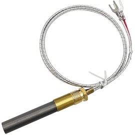 750mv Thermopile for Gas Fireplace, 24” Thermopile Generators Q313A Fit for Stove Gas Ovens/Gas Fireplace/Water Heater, Thermopile Assemblies Replacement (24'' Thermopile)