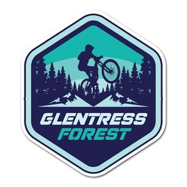 2 x 10cm Glentress Vinyl Stickers - England Mountain Resort Bike Park MTB Route Sport Trails Biker Forest Travel Scrapbook Sticker #82518