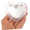 Ipetboom Mini Heart Shaped Makeup Container for Pressed Powder Storage