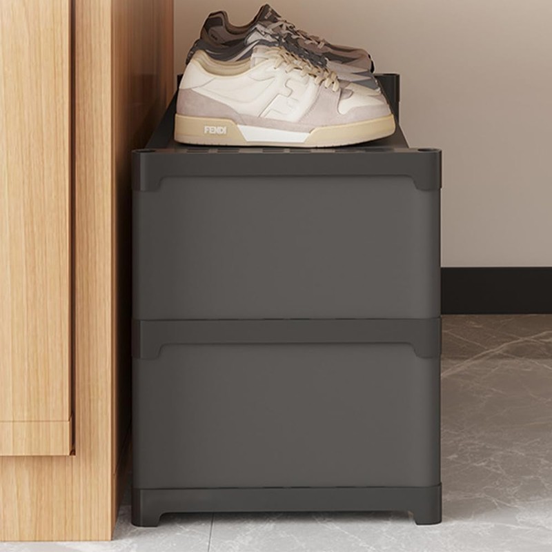 Dormitory Shoe Rack, 3-Tier Small Shoe Rack for Closet and