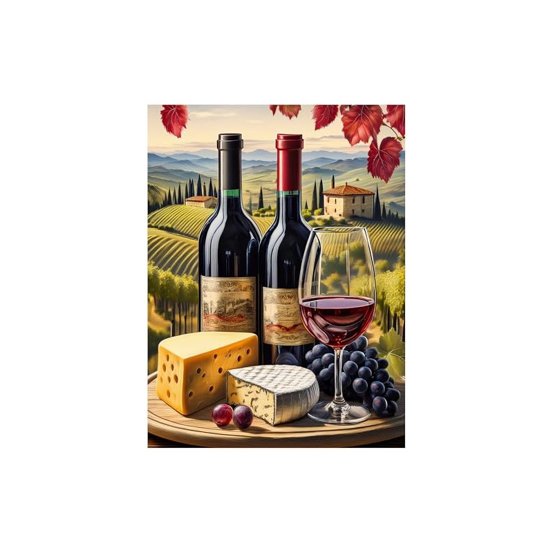 Wine Themed Tuscany Vineyard Pattern A1146 Accent Tile Mural Kitchen