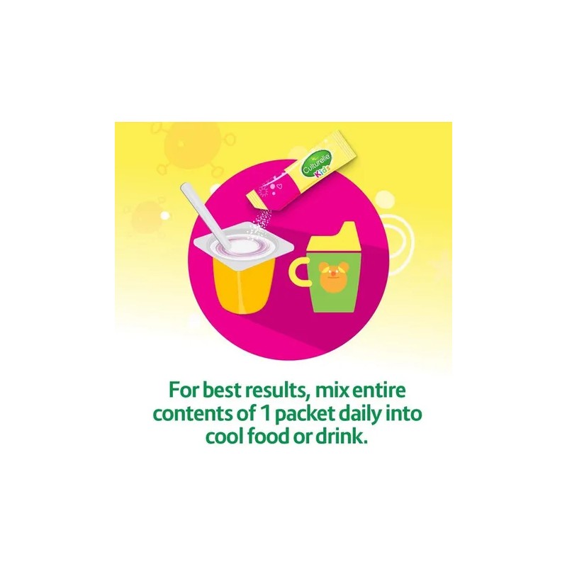 Culturelle Kids Probiotico - Probiótico diario, 60 comprimidos masticables