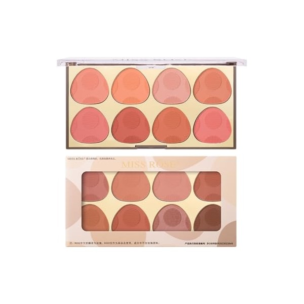 8 Colors Blush Palette: with Highlighter Makeup and Contour Palette